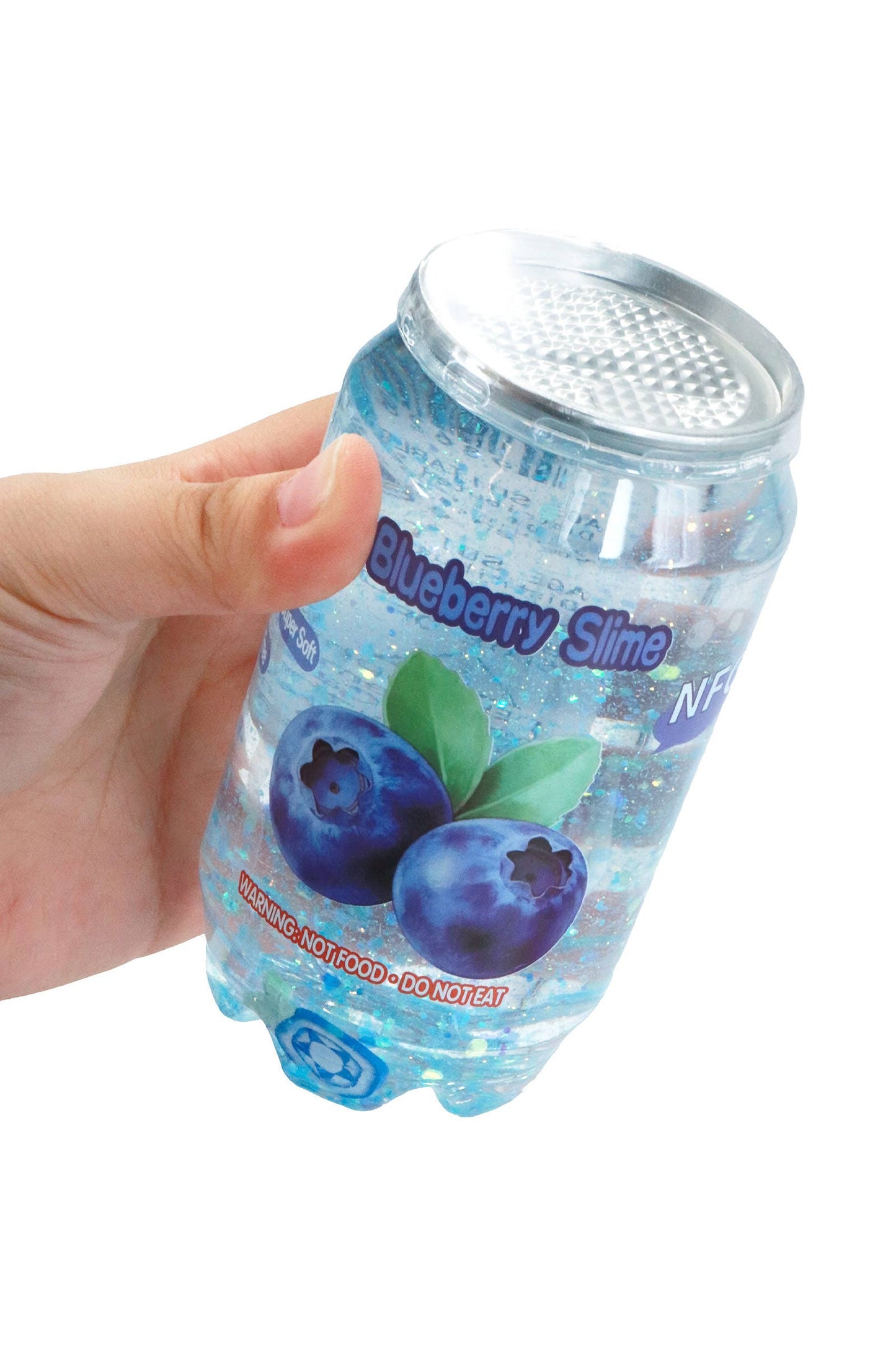 Sparkling Berry Apple Fruit Variety Soda Can Glitter Slime