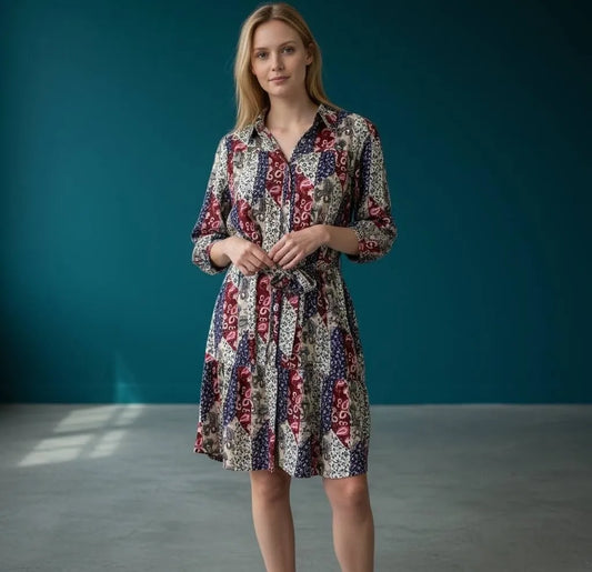 Patchwork Paisley Dress