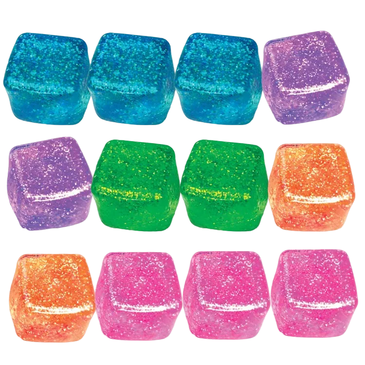 Fun Doh Squish & Squeeze Sparkle Cube Squishy