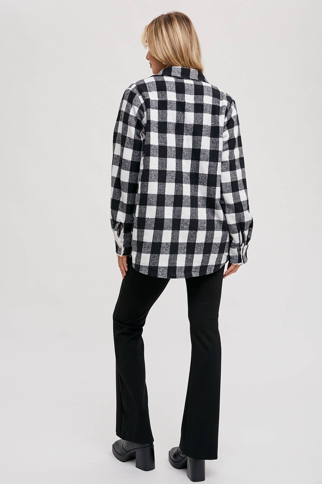 BUFFALO PLAID SHERPA-LINED SHACKET