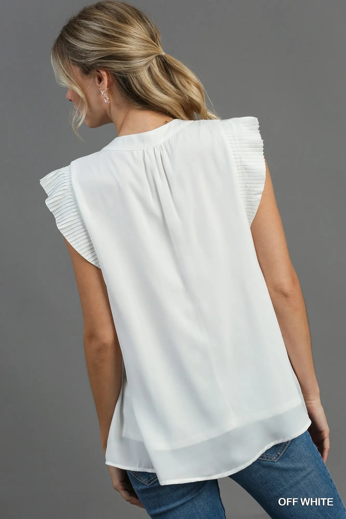 White N Ruffle Top
