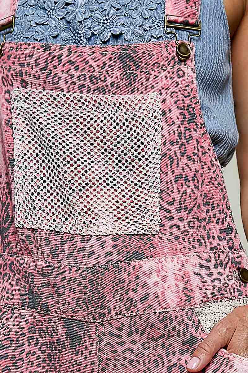 POL Crochet Patch Woven Overalls PREORDER 10/30