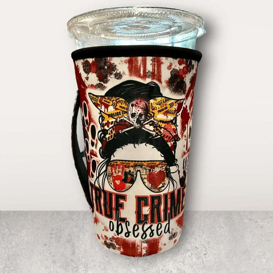 20 OZ True Crime Obsessed  Insulated Cup Cover Sleeve