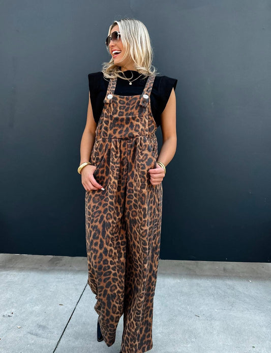 Blakeley Stretchy Cheetah Overalls