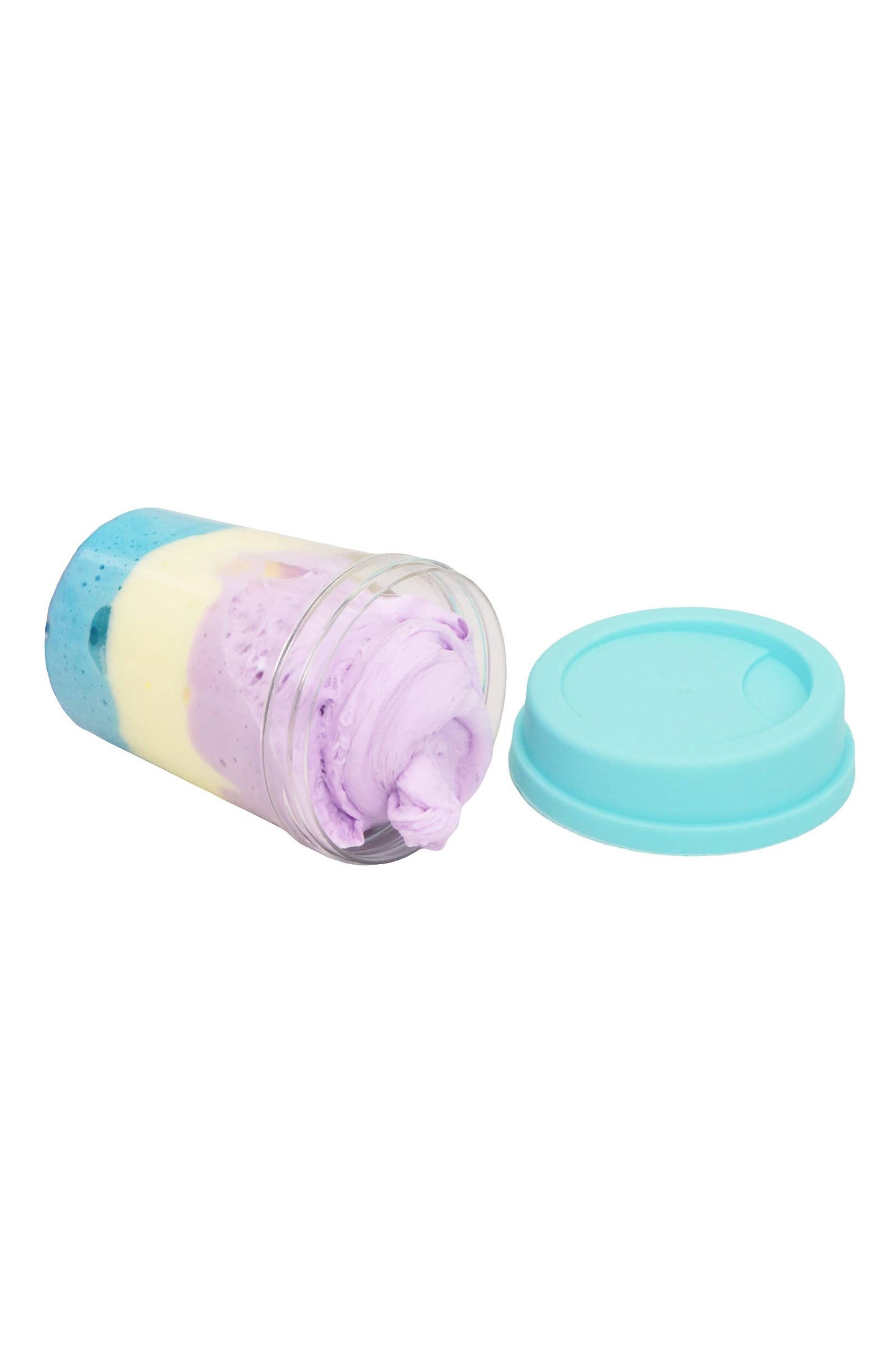 Three-Tone Matte Macaron Butter Slime Blue Beverage Cup Jar EST Arrival Mid Aug