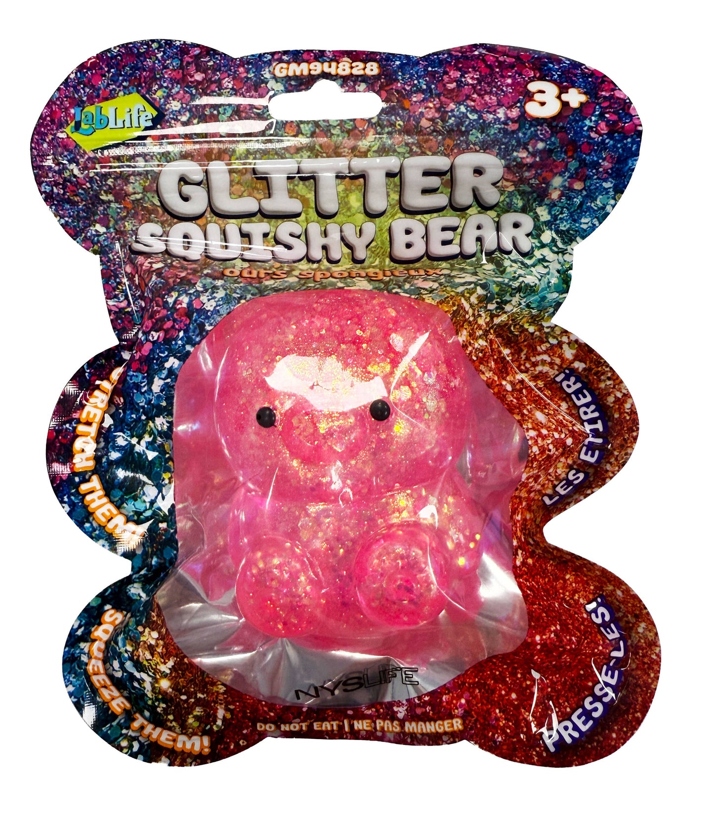 Glitter Squishy Bear Sensory Toys