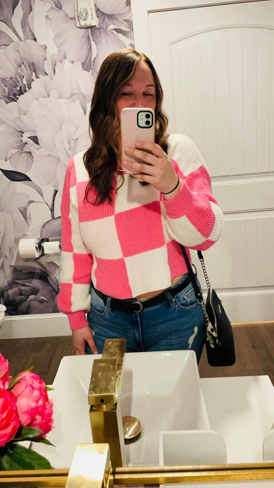 The Joanie Check Sweater