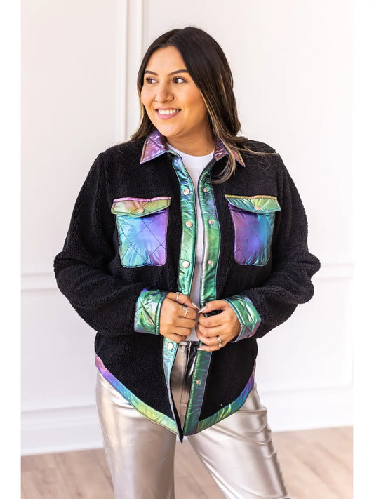Oil Spill Sherpa Jacket