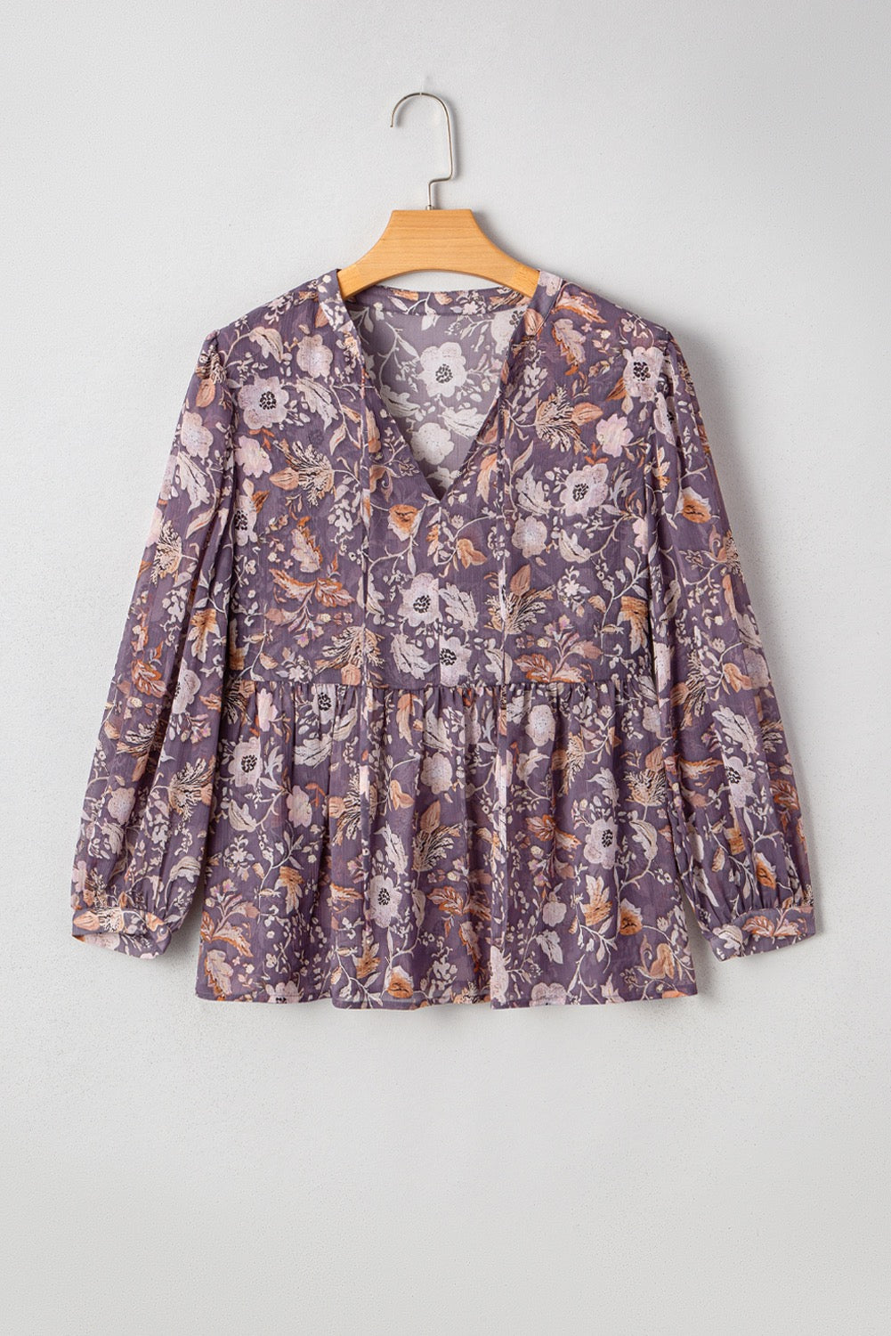 Boho Floral Babydoll Top