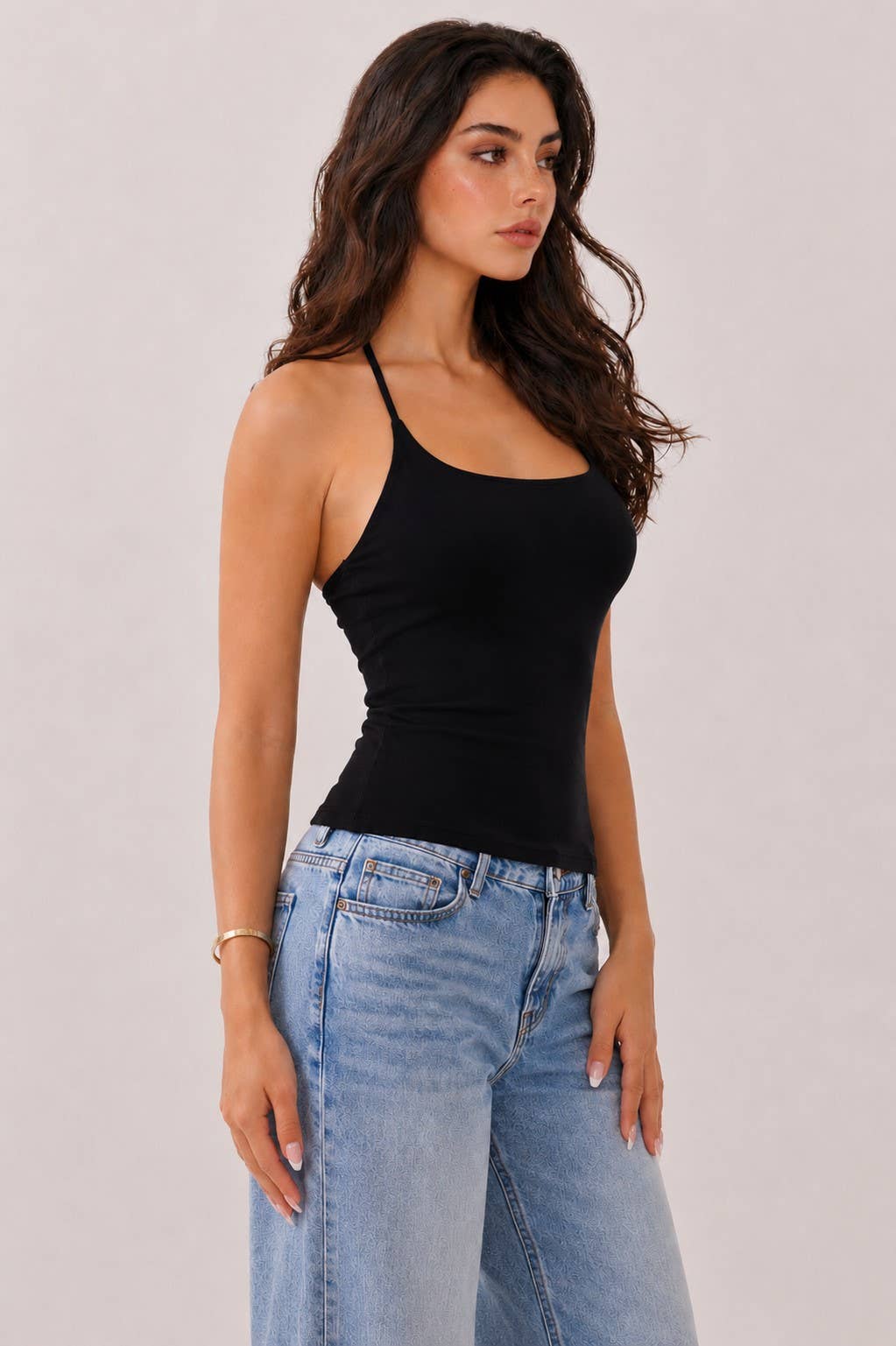 HALTER GIRL BRA PADDED TANK