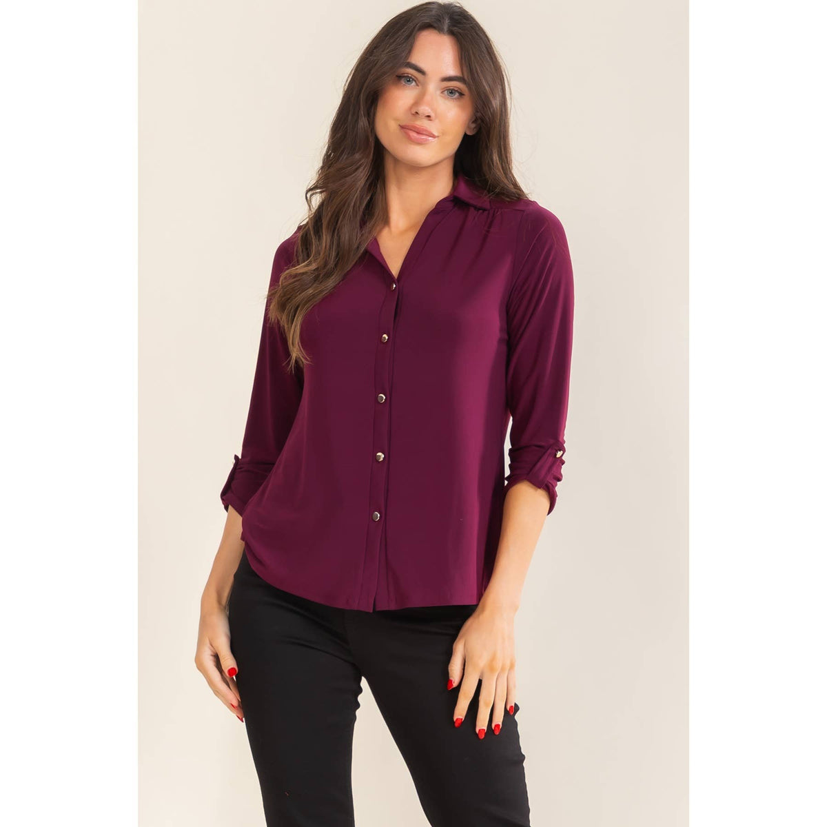 COLLAR BUTTON DOWN SHIRT