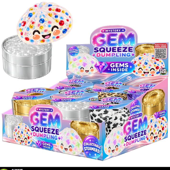 NEW!!! Fun Doh Mystery Gem Filled Squishy Dumpling NOV 20th SHIP DATE