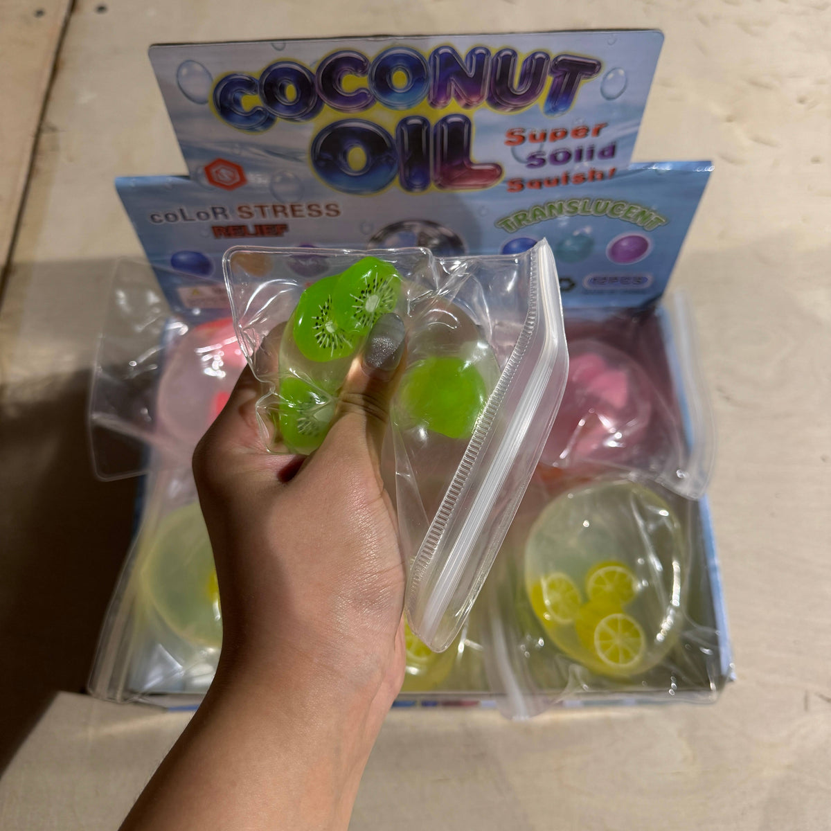 NEW Coconut Oil Vaseline Mixed Fruit Round SQUISHY