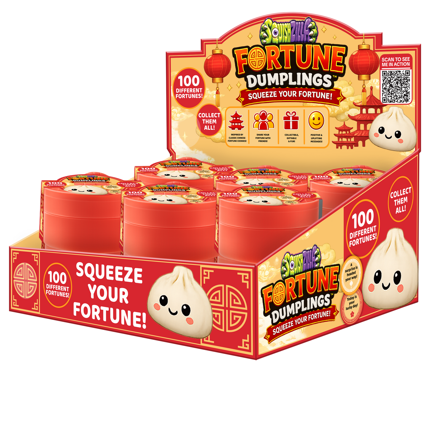 New PREORDER Fun Doh Mystery Fortune Cookie Squishy Dumpling