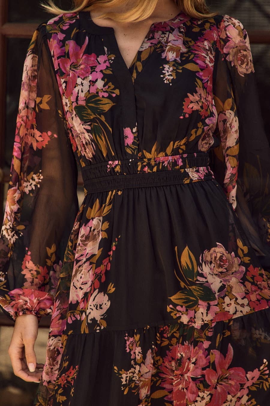 Floral Chiffon ODDI Dress PREORDER SEPT 25th