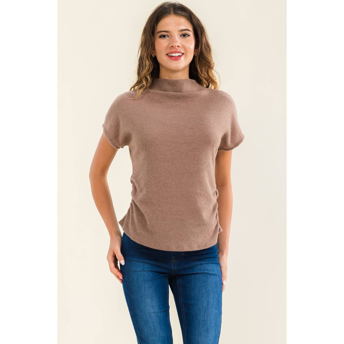 SOFT FUNNEL SWEATSHIRT