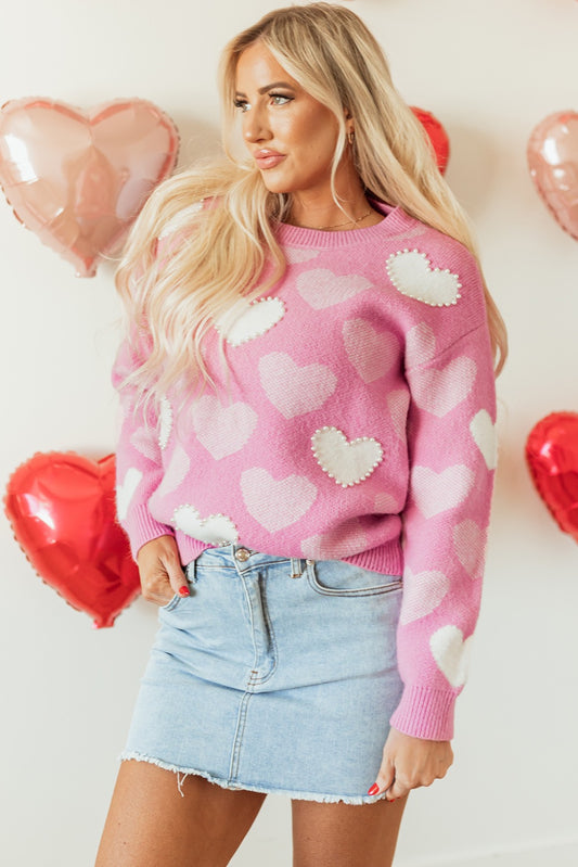 Pearl Heart Sweater