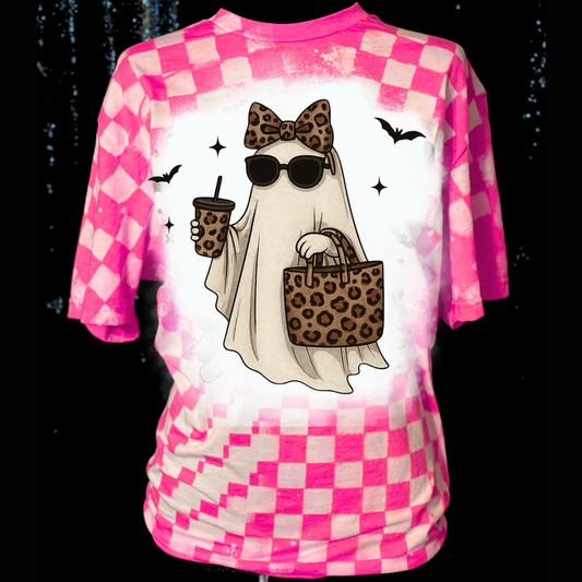 Custom listing pink cheetah Ghost tshirt
