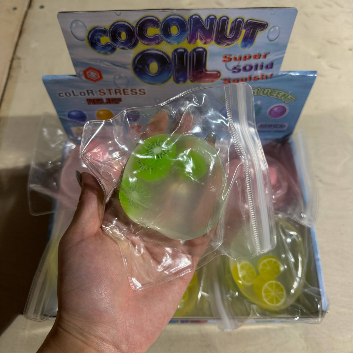 NEW Coconut Oil Vaseline Mixed Fruit Round SQUISHY