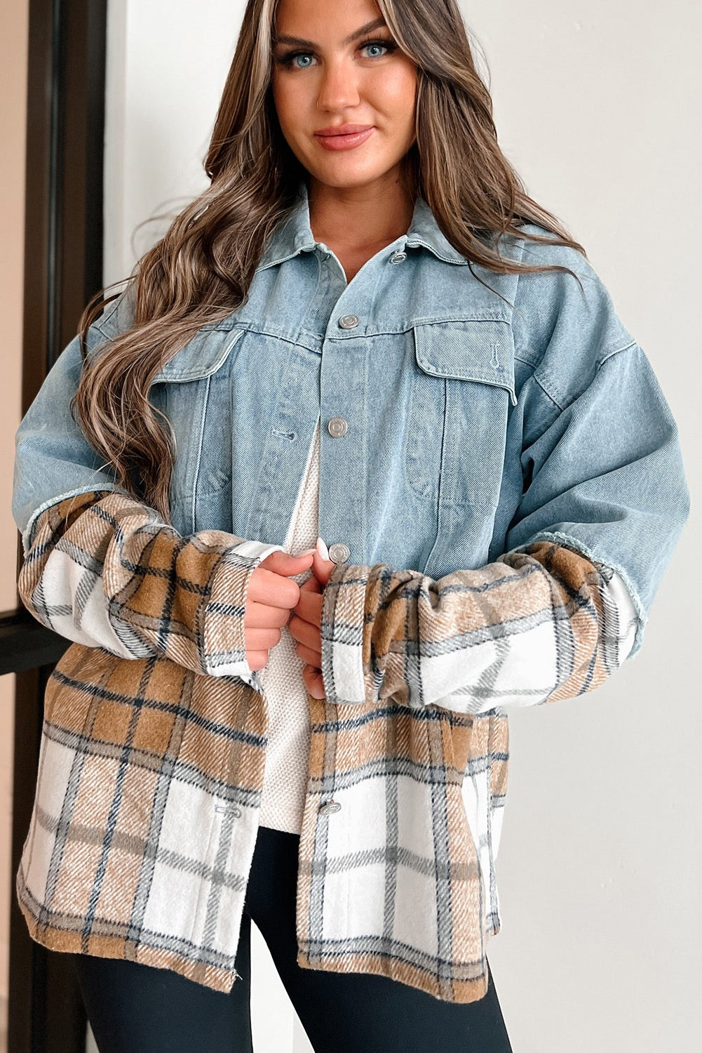 Flannel N Denim Jacket