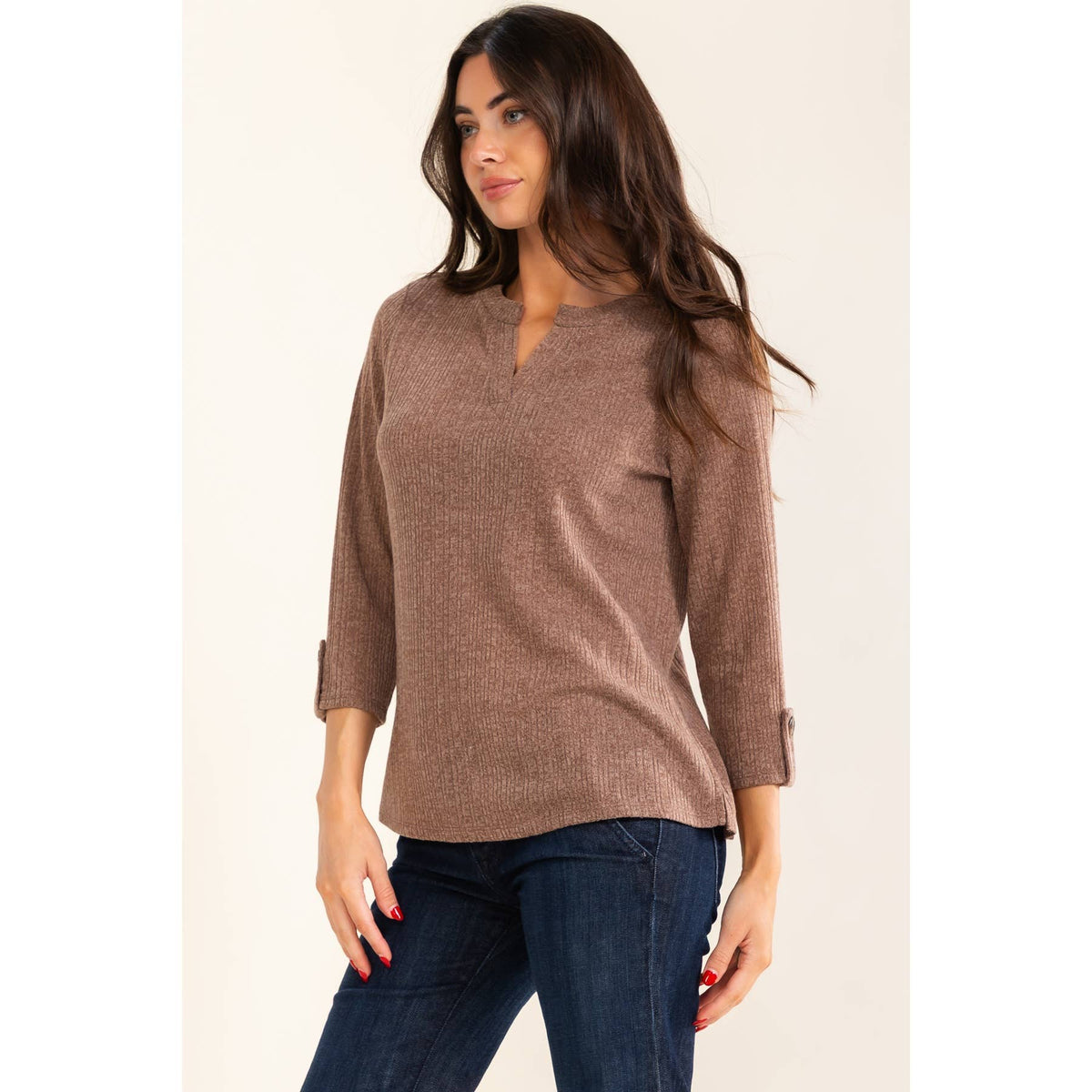 TORTOISE BUTTON SWEATSHIRT