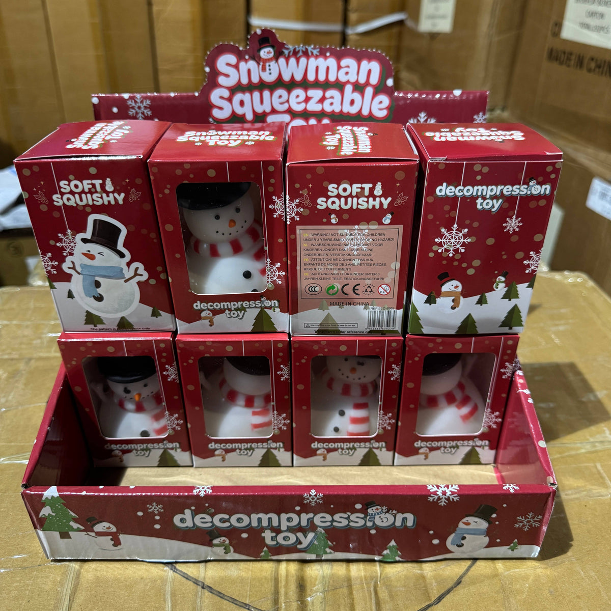 Christmas Themed Snowman Squishy