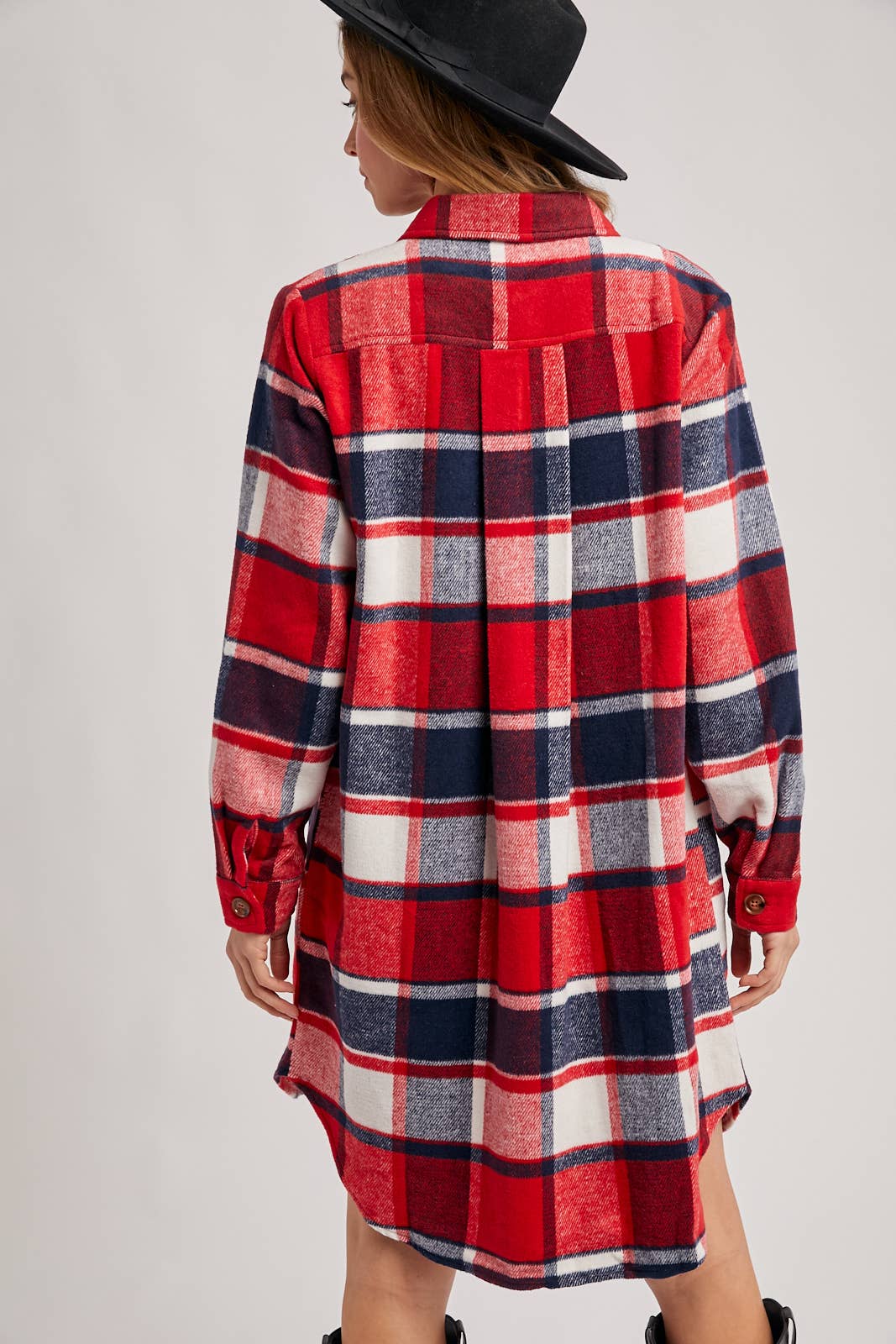 FLANNEL LONGLINE SHACKET