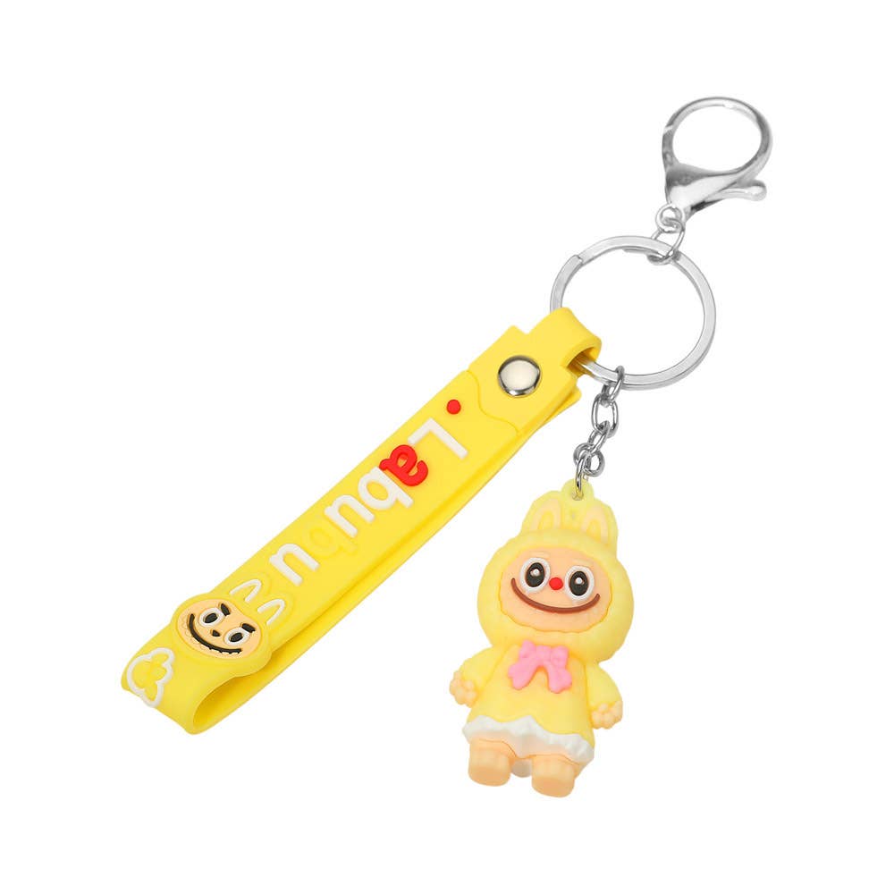 L Cartoon Character Strap Keychains
