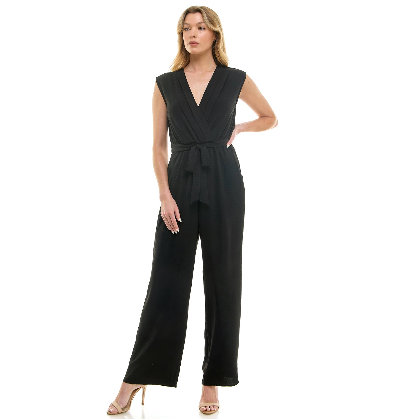 SASSY WHISPERS IN THE AIR WRAP JUMPSUIT