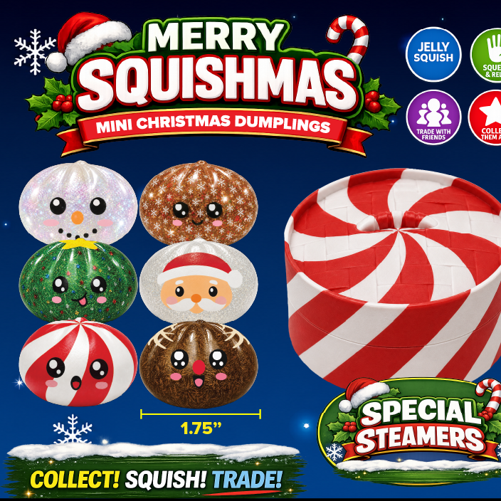 Fun Doh Petite (Mini) Squishy Christmas Dumpling Oct 25th ship