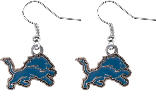 NFL Detroit Lions Logo Dangle Earrings