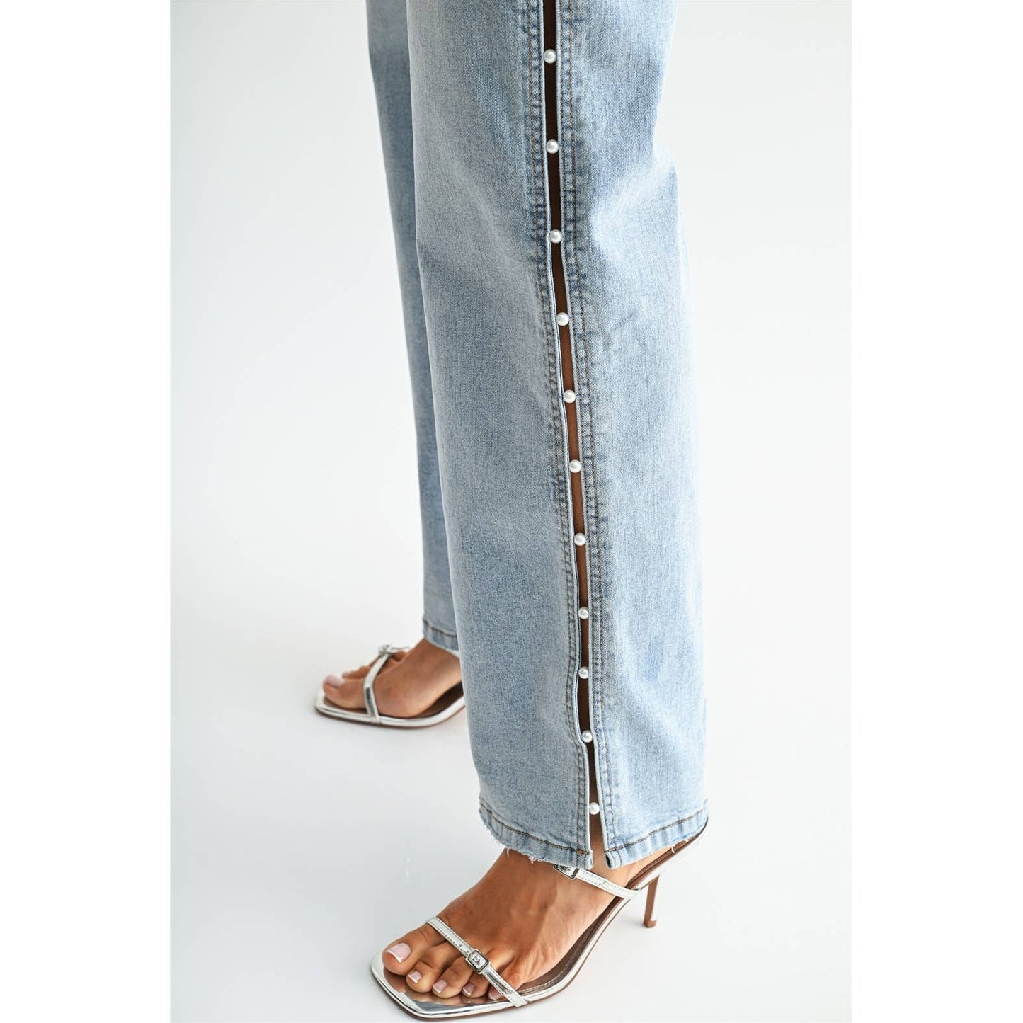MICA HIGH-RISE WIDE EMBELLISHED SIDE PANEL