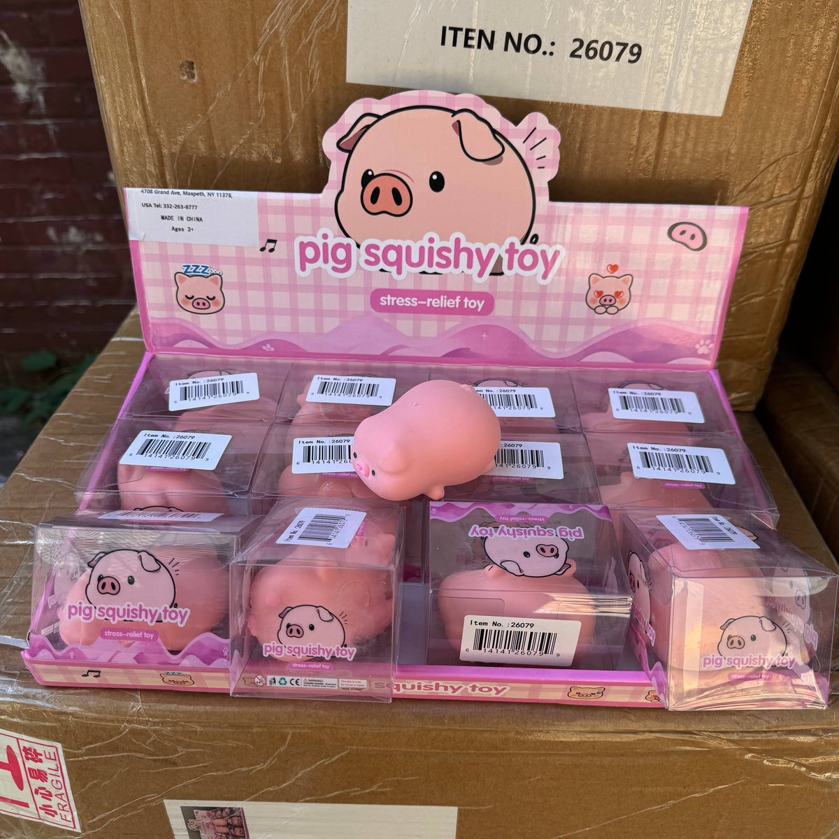 ASMR Crackling Crunchy Pig Squishy