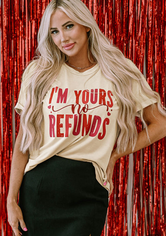 No refunds tee