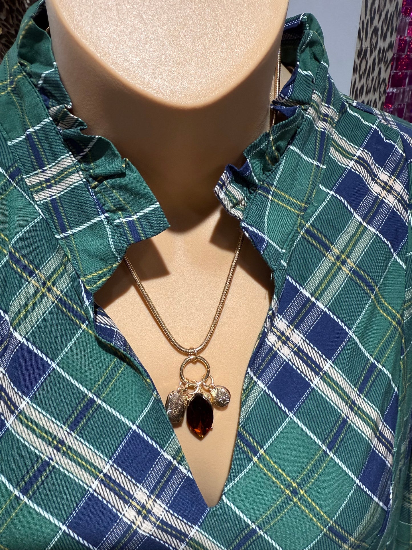 Green Plaid Christmas dress