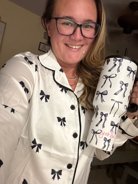 Bow Christmas Pajamas