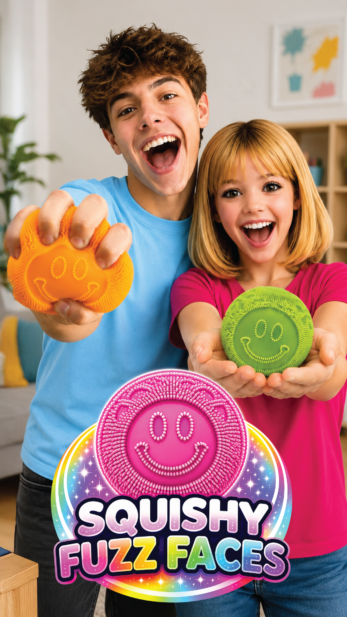 Fun Doh Fuzzy Face Squishy SHIPS OCT 20th