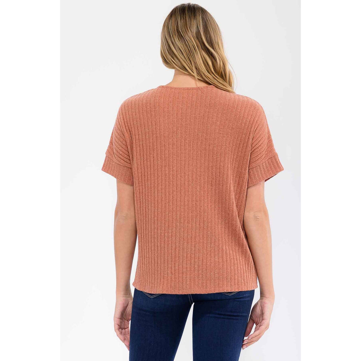 MIRU RIB O-RING PULLY ZIPPER SWEATER DOLMAN