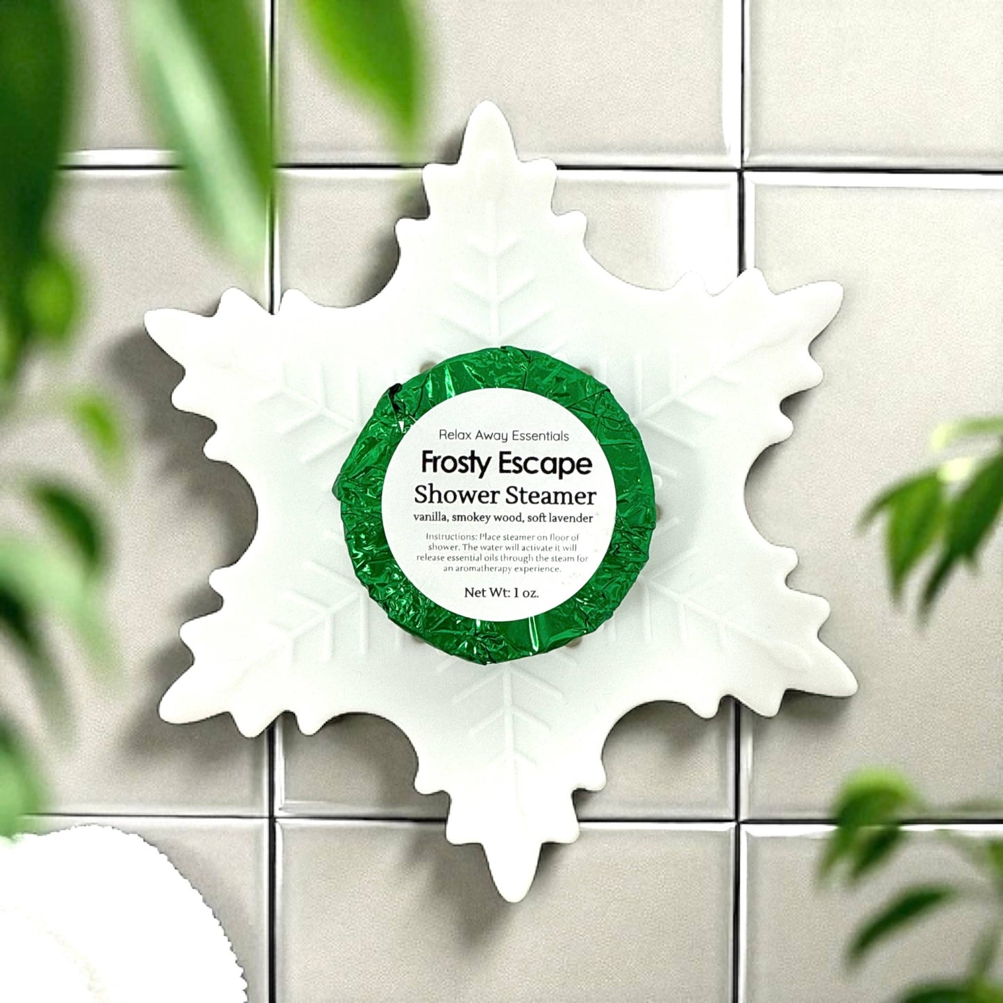 Snowflake Shower Steamer Tray - Soap Tray - Silicone Tray 