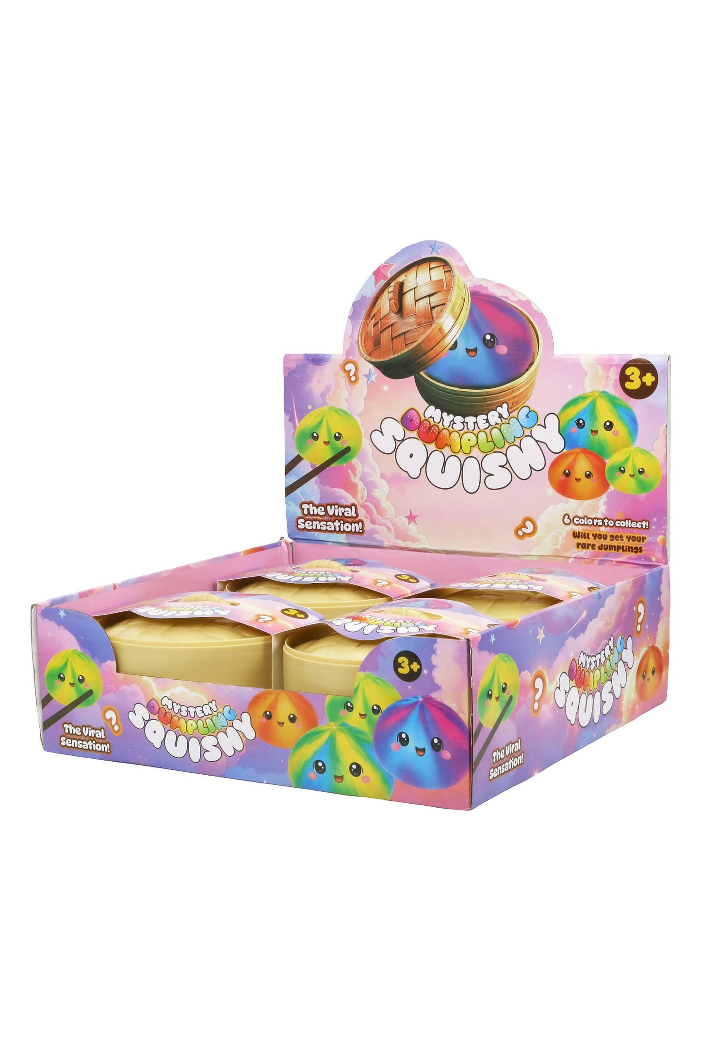 JUMBO Ombre Dumpling Bun Soft Slime Filled Squishy - 6 Inch EST Arrival Mid Aug