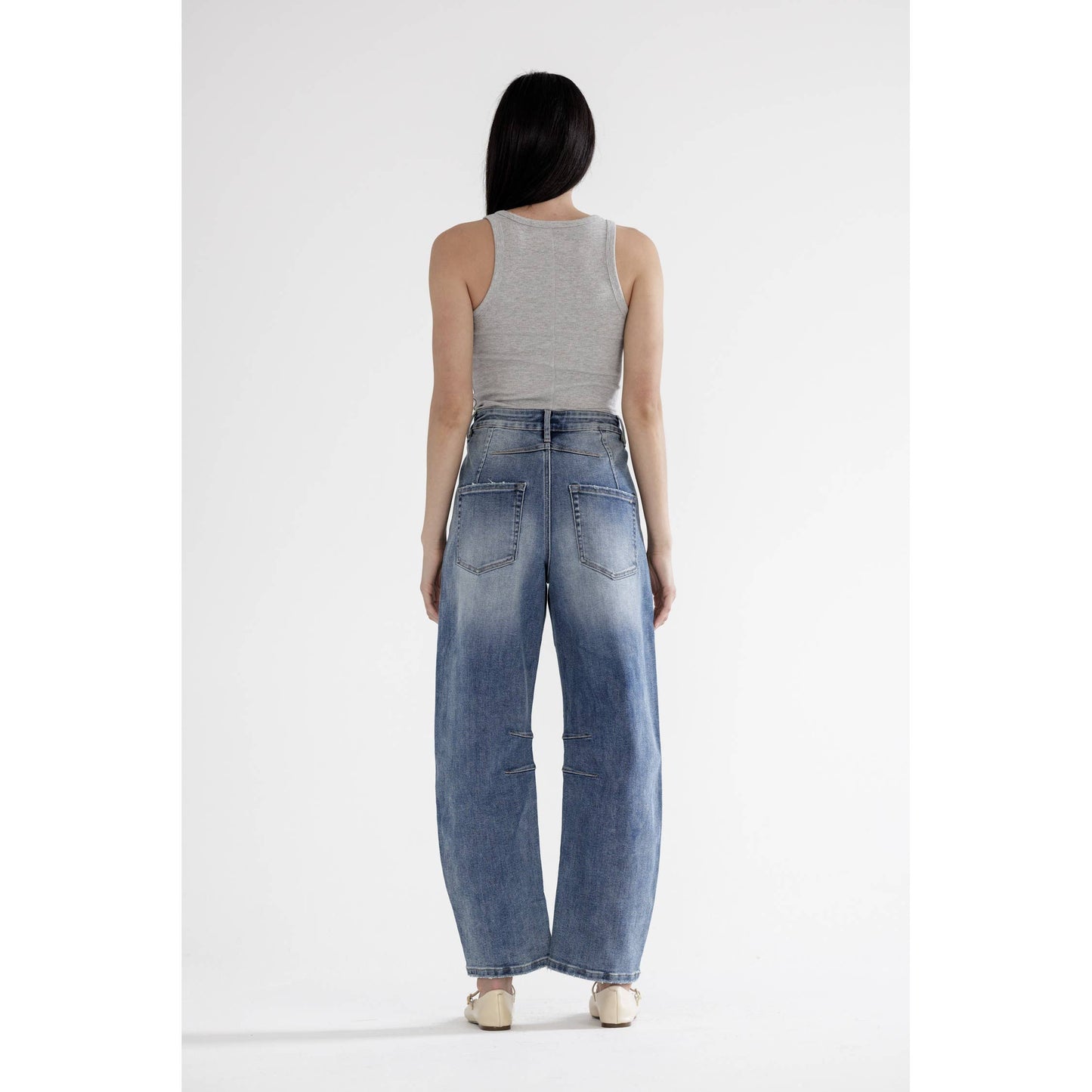 MICA ANKLE BARREL JEANS