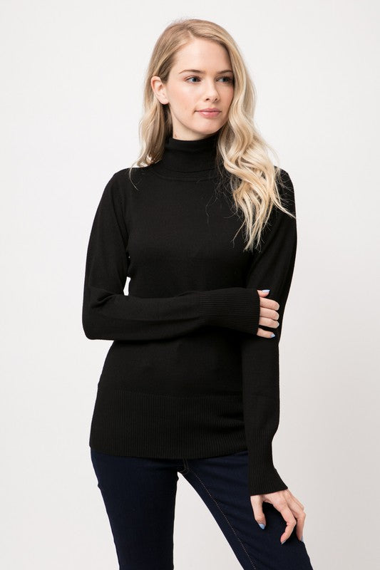 The Georgina Turtleneck, Black