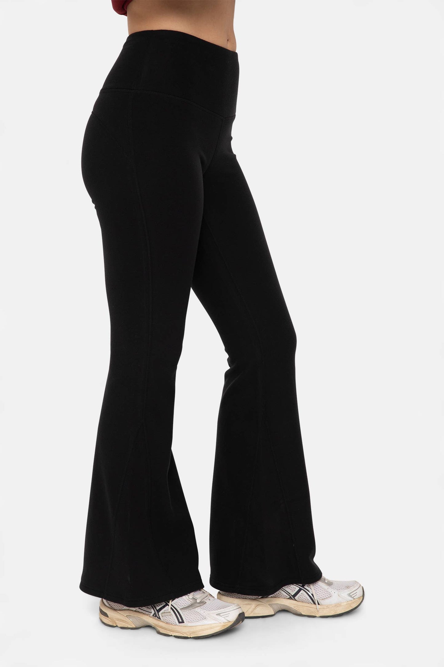 High Waisted MonoB Flared Fleece Leggings
