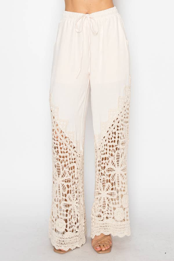 Origami Crochet-Detailed Pant