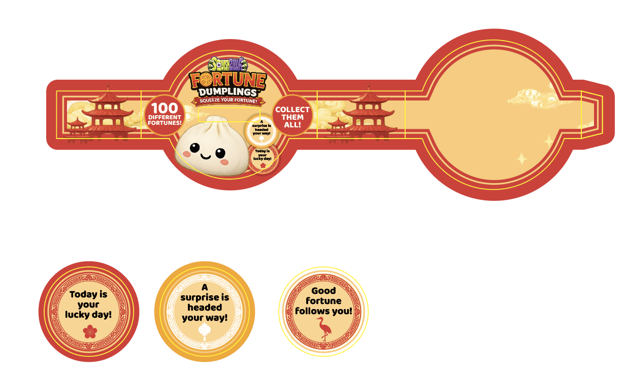 New PREORDER Fun Doh Mystery Fortune Cookie Squishy Dumpling