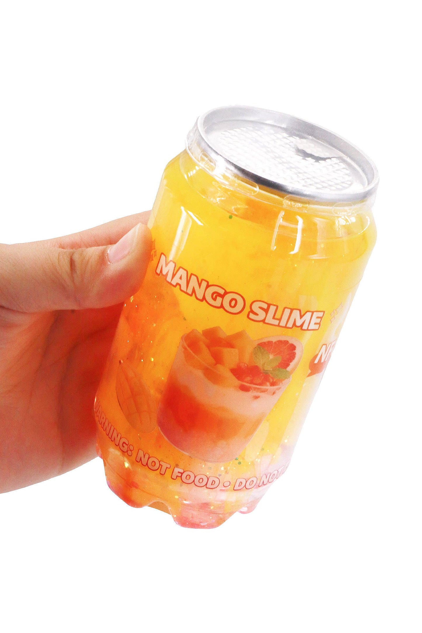 Sparkling Mango Fruit Soda Can Glitter Slime EST Arrival Mid Aug