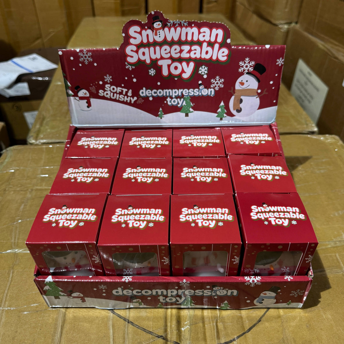 Christmas Themed Snowman Squishy