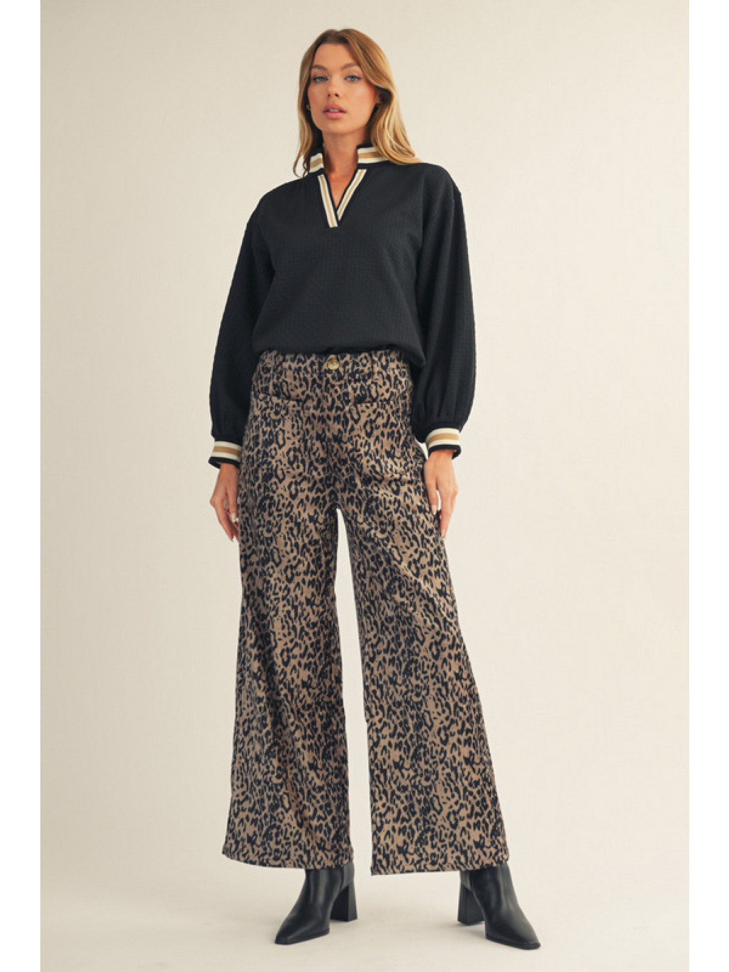 Jodifl Cheetah Wide Leg Pants