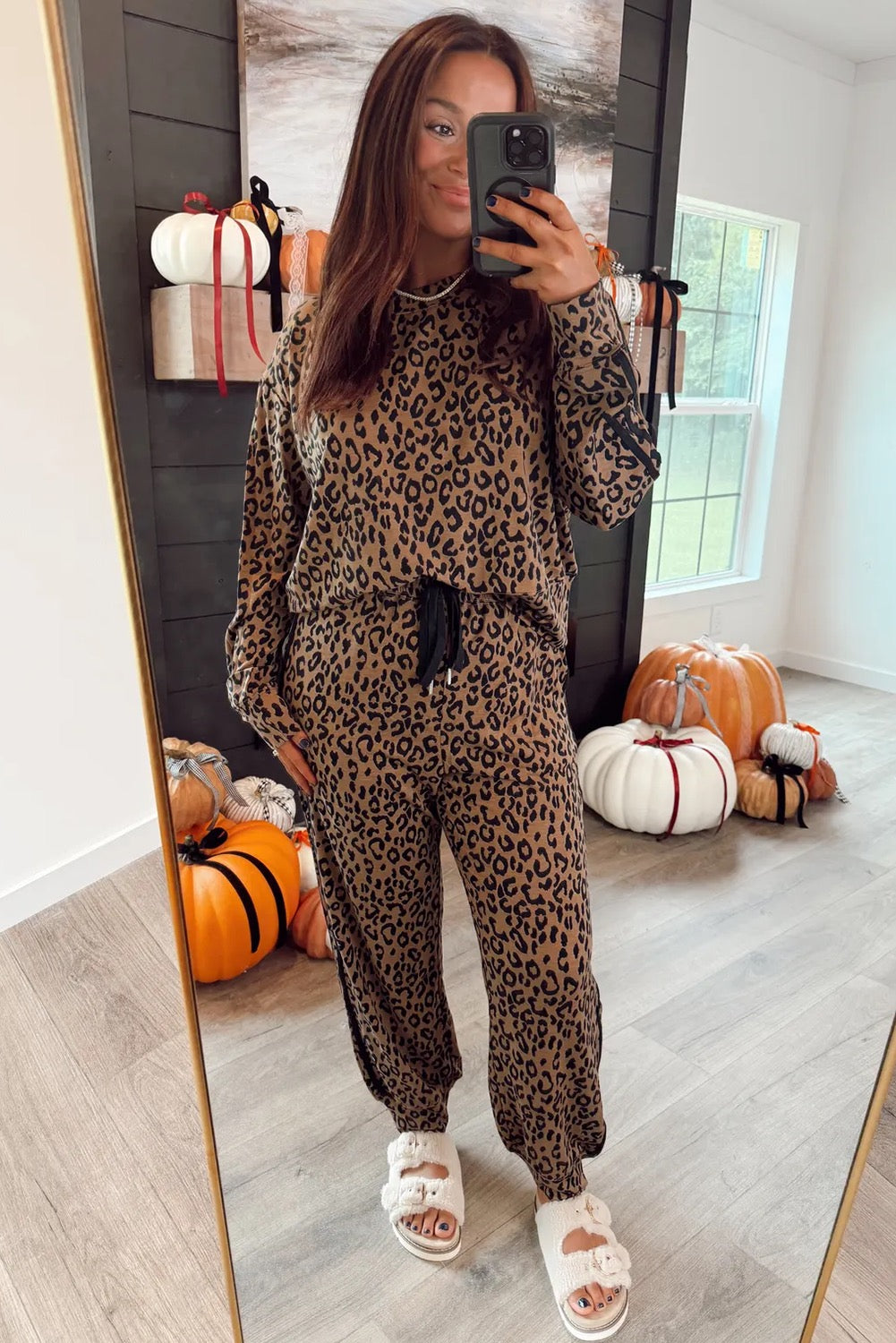 Stripe N Leopard Set