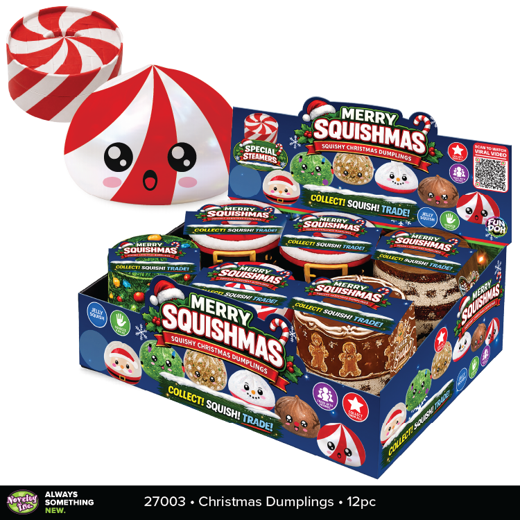 Fun Doh Christmas Dumpling Squishy Toy